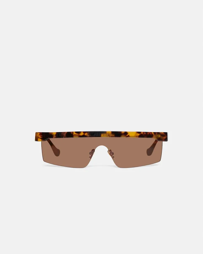Nanushka Eyewear WomenMen Callias BioPlastic Sunglasses Dark Amber