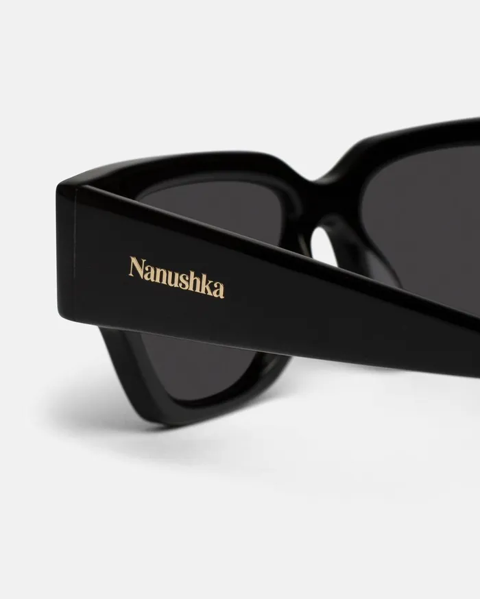Nanushka Eyewear WomenMen Sazzo BioPlastic DFrame Sunglasses GreyBlack