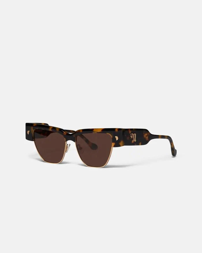 Nanushka Eyewear Women Shako DFrame Sunglasses Tortoishell