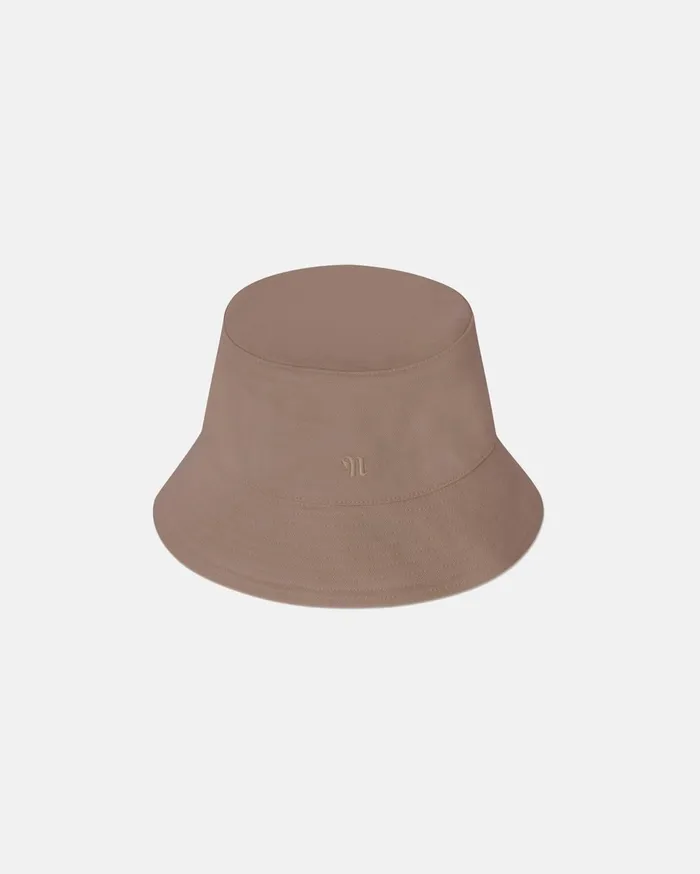 Nanushka Hats and Caps WomenMen Caran CottonCanvas Bucket Hat Nut Brown