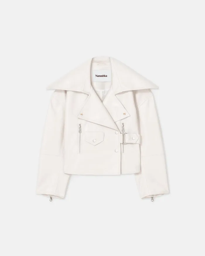 Nanushka Jackets and Blazers Women Ado Regenerated Leather Jacket Crayon
