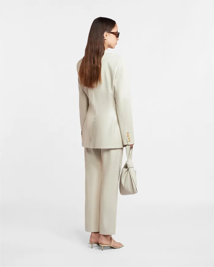Nanushka Jackets and Blazers Women Hathi Okobor AltLeather Blazer Creme