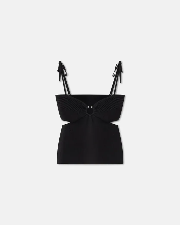 Nanushka Knitwear Women Savera RibbedKnit Top Black