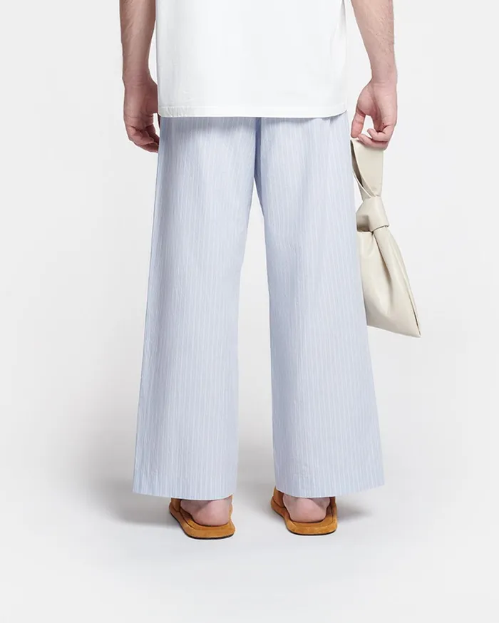 Nanushka Pants Men Arnaud Striped RelaxedFit Pants BlueBeigeWhite