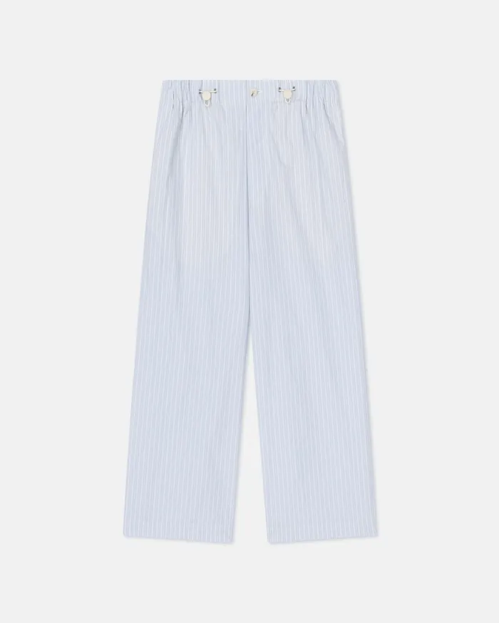 Nanushka Pants Men Arnaud Striped RelaxedFit Pants BlueBeigeWhite