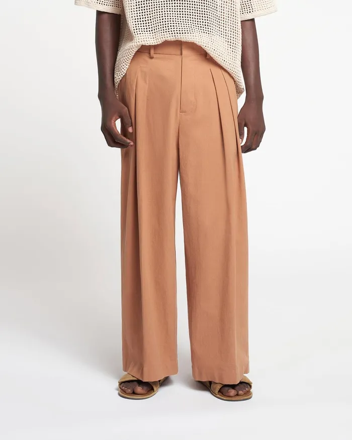 Nanushka Pants Men Borre WashedCalico Pants Rust