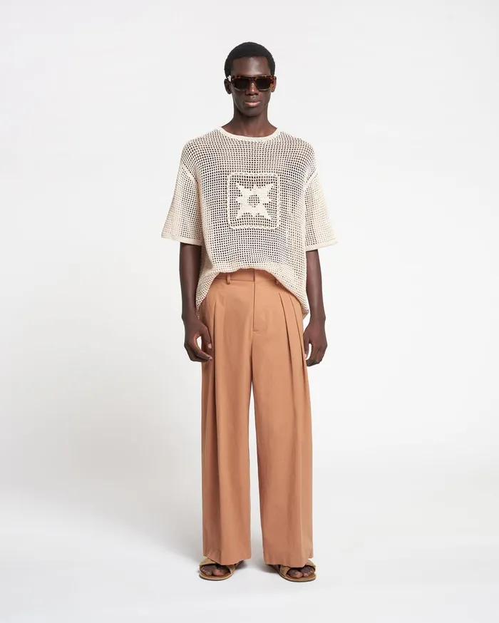 Nanushka Pants Men Borre WashedCalico Pants Rust