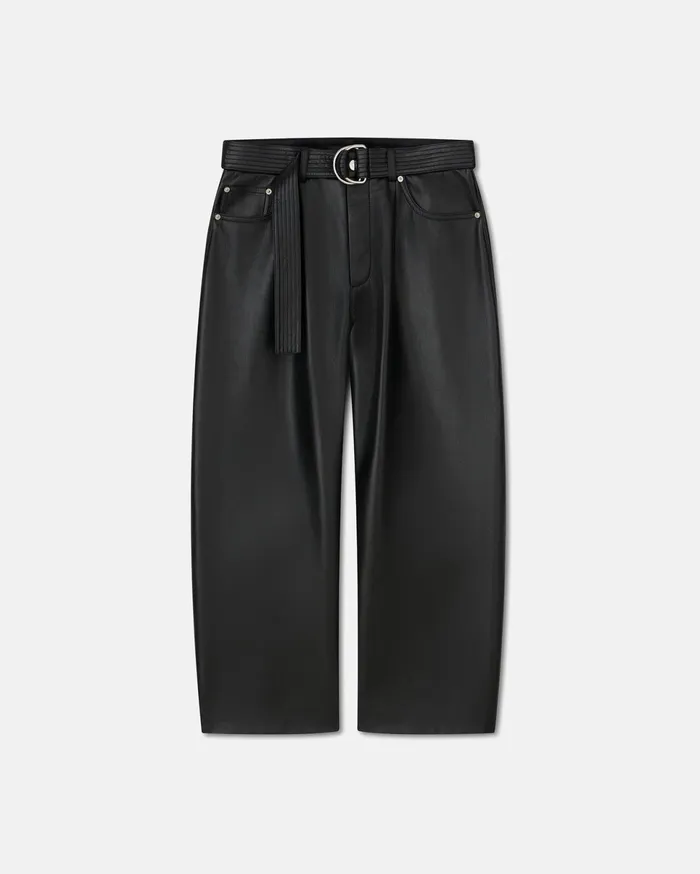 Nanushka Pants Men Ferre Regenerated Leather Pants Black