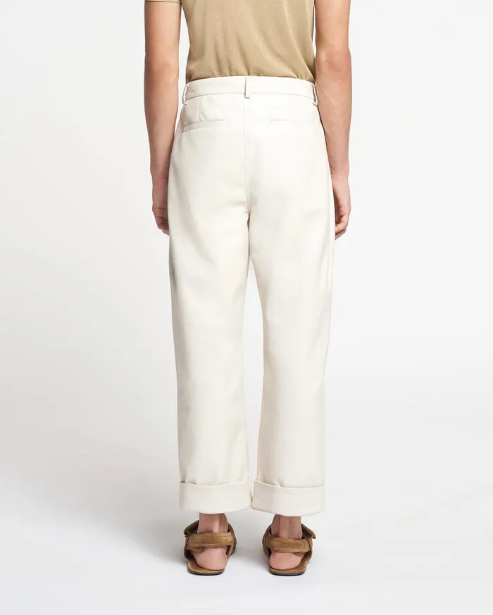 Nanushka Pants Men Zayden Regenerated Leather Tapered Pants Crayon