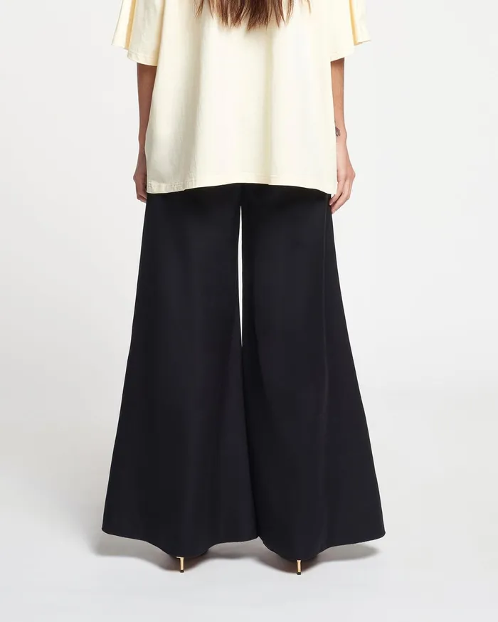 Nanushka Pants Women Charis Fluted TechSatin Pants Black