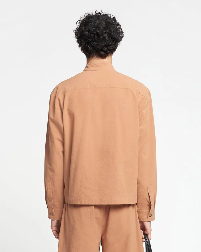 Nanushka Shirts Men Abbas WashedCalico Shirt Rust
