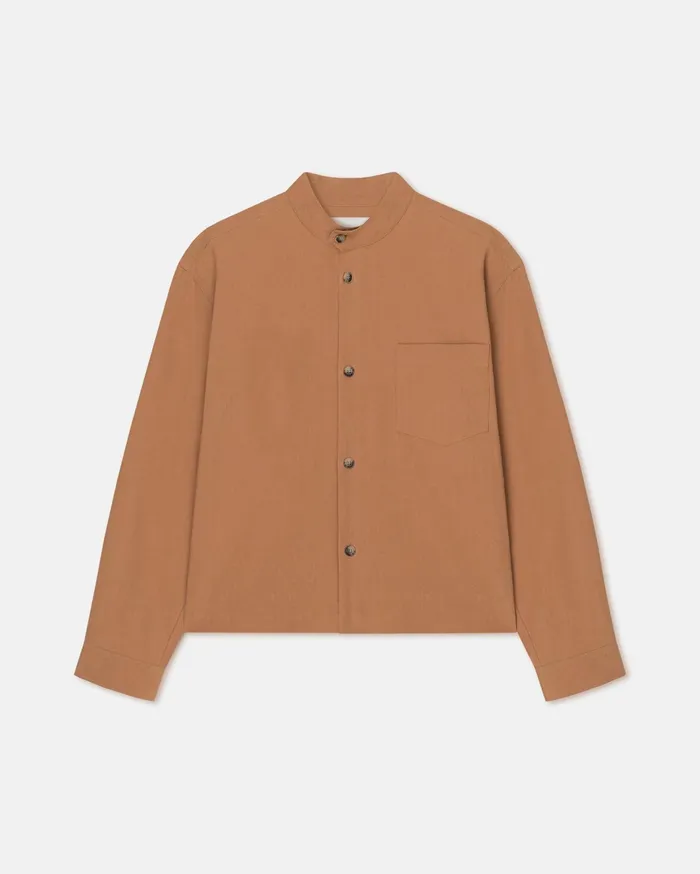 Nanushka Shirts Men Abbas WashedCalico Shirt Rust