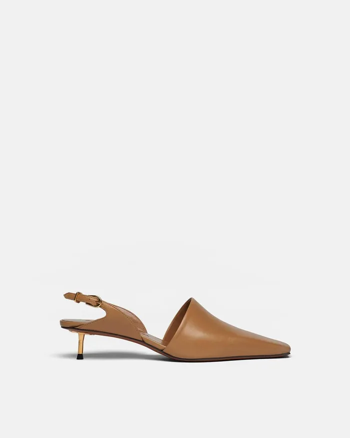 Nanushka Shoes Women Enaji Leather Sandals Nut Brown