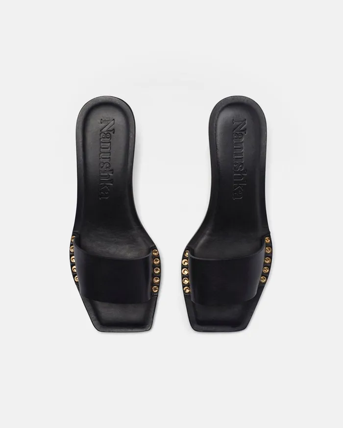 Nanushka Shoes Women Ibiron Leather Sandals Black