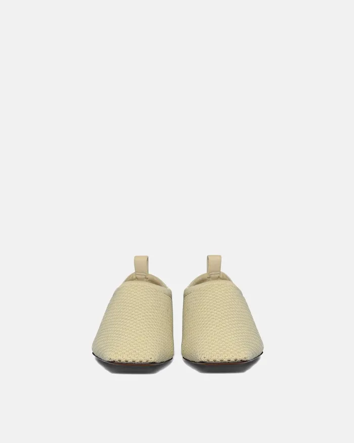 Nanushka Shoes Women Maris Rounded Toe MeshKnit RoundToe Slip On Shoes Sand Mesh