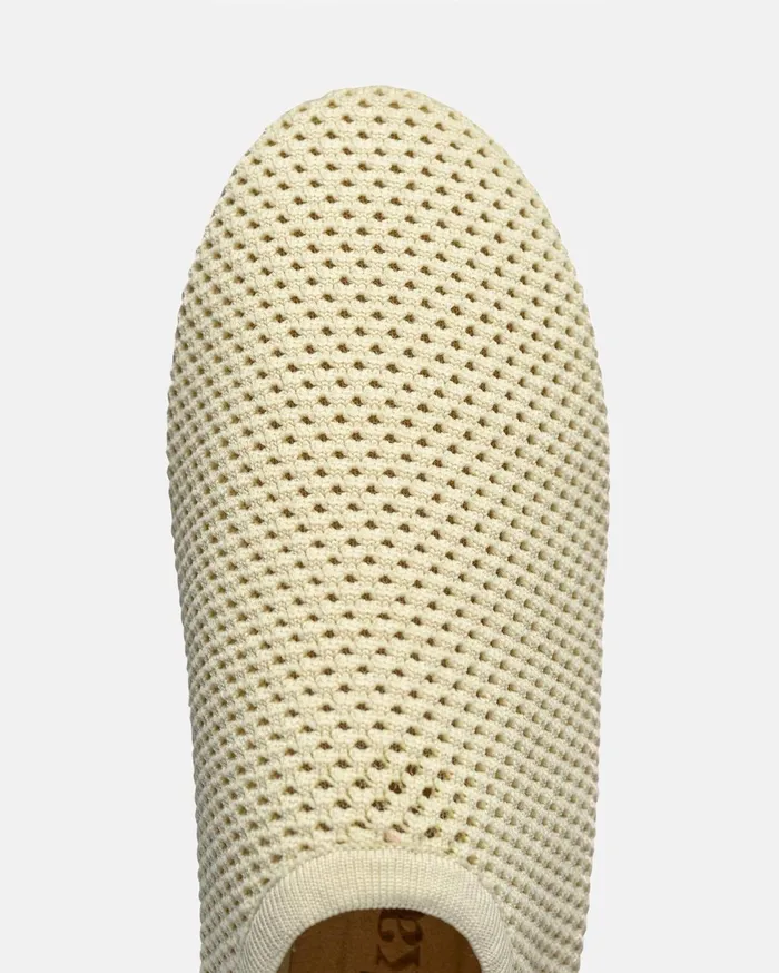 Nanushka Shoes Women Maris Rounded Toe MeshKnit RoundToe Slip On Shoes Sand Mesh