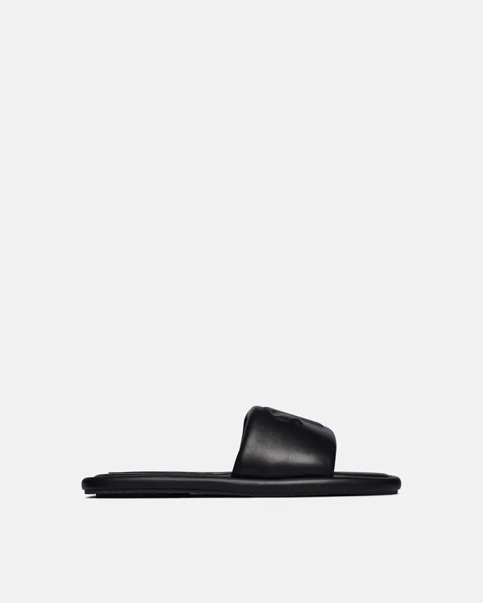 Nanushka Shoes WomenMen Berrington Logo Slides Black