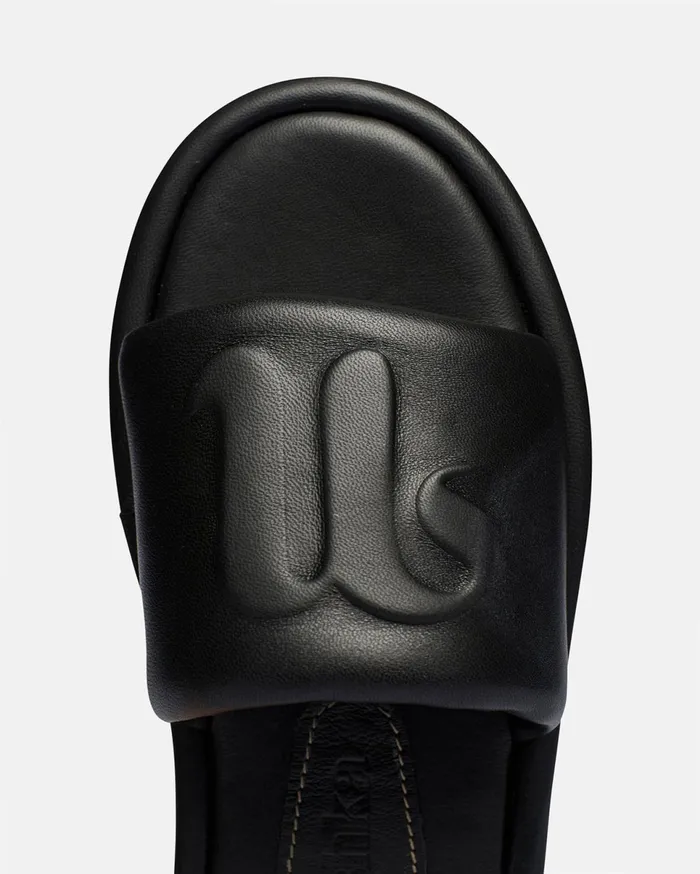 Nanushka Shoes WomenMen Berrington Logo Slides Black
