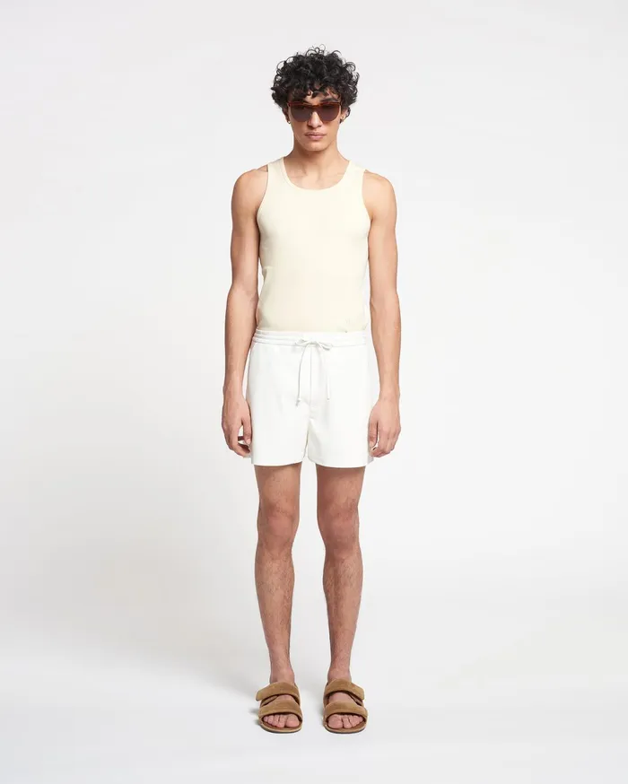 Nanushka Shorts Men Amil Okobor AltLeather Shorts White
