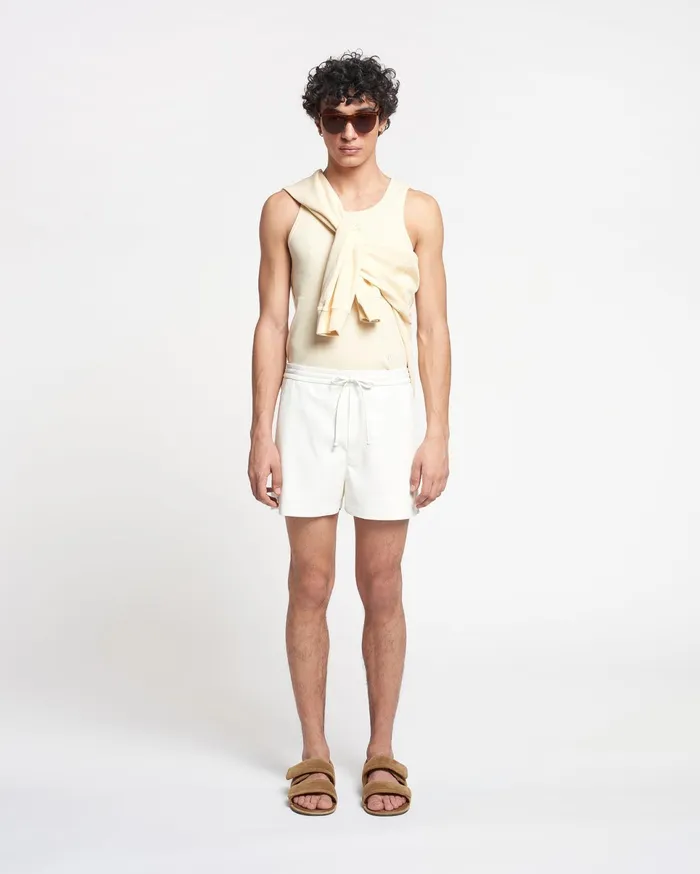 Nanushka Shorts Men Amil Okobor AltLeather Shorts White
