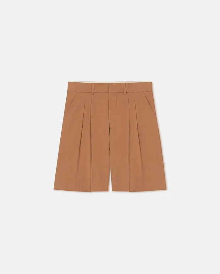 Nanushka Shorts Men Carsten WashedCalico Shorts Rust