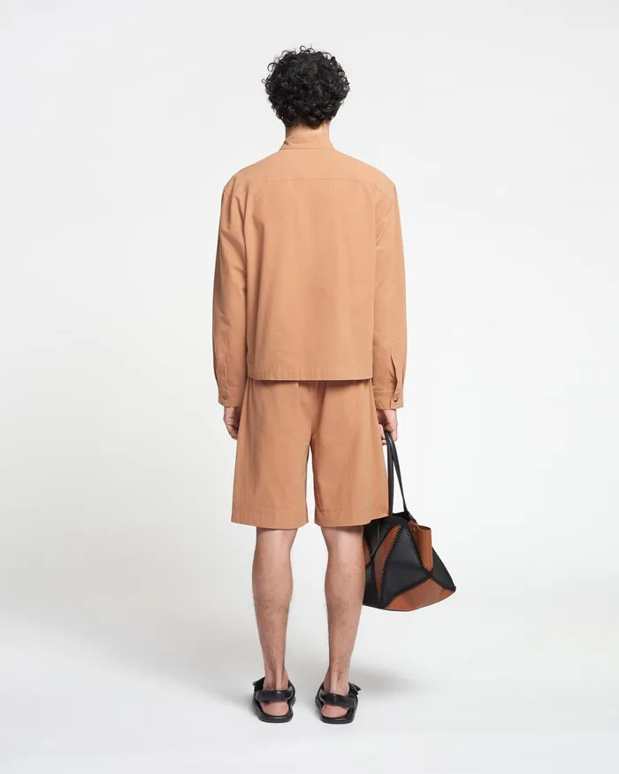 Nanushka Shorts Men Carsten WashedCalico Shorts Rust
