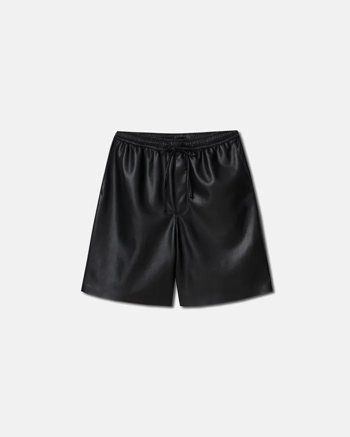 Nanushka Shorts Men Doxxi Okobor AltLeather Shorts Black