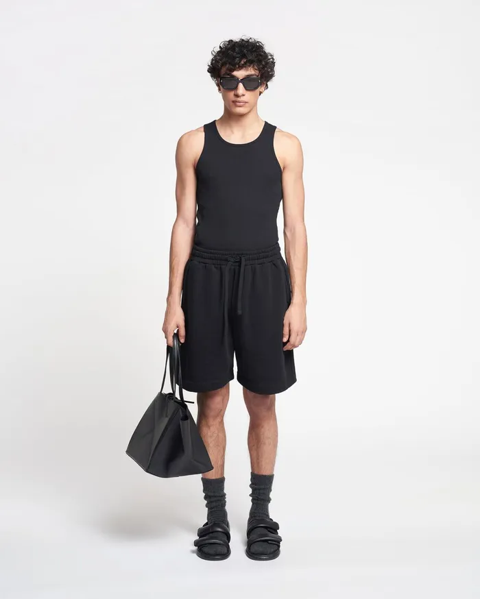 Nanushka Shorts Men Doxxi Organically Grown Cotton Shorts Black