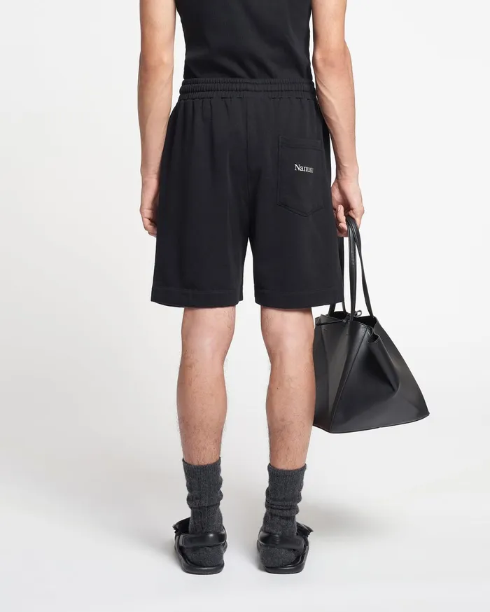 Nanushka Shorts Men Doxxi Organically Grown Cotton Shorts Black