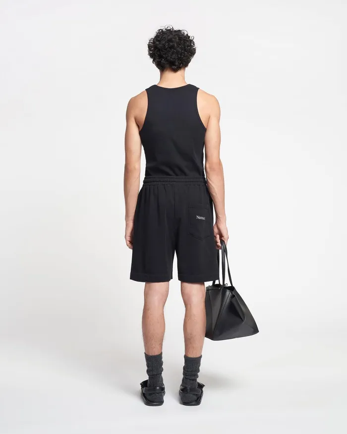 Nanushka Shorts Men Doxxi Organically Grown Cotton Shorts Black