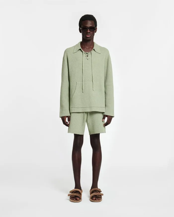 Nanushka Shorts Men Walter TerryKnit Shorts Faded Sage