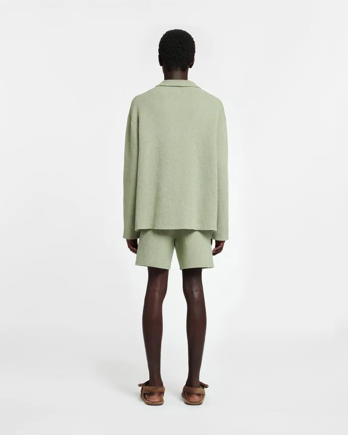 Nanushka Shorts Men Walter TerryKnit Shorts Faded Sage