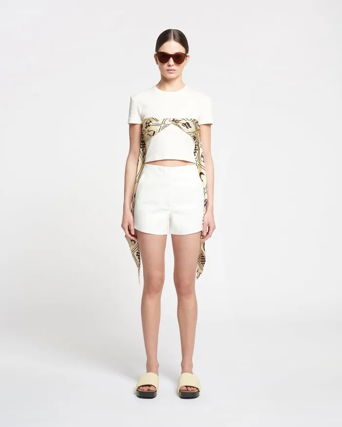 Nanushka Shorts Women Elza Okobor AltLeather Shorts White
