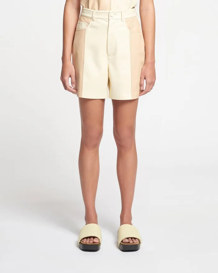 Nanushka Shorts Women Leana AltLeather Shorts EgghsellVanilla