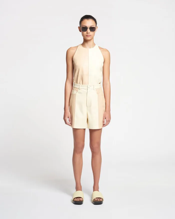 Nanushka Shorts Women Leana AltLeather Shorts EgghsellVanilla