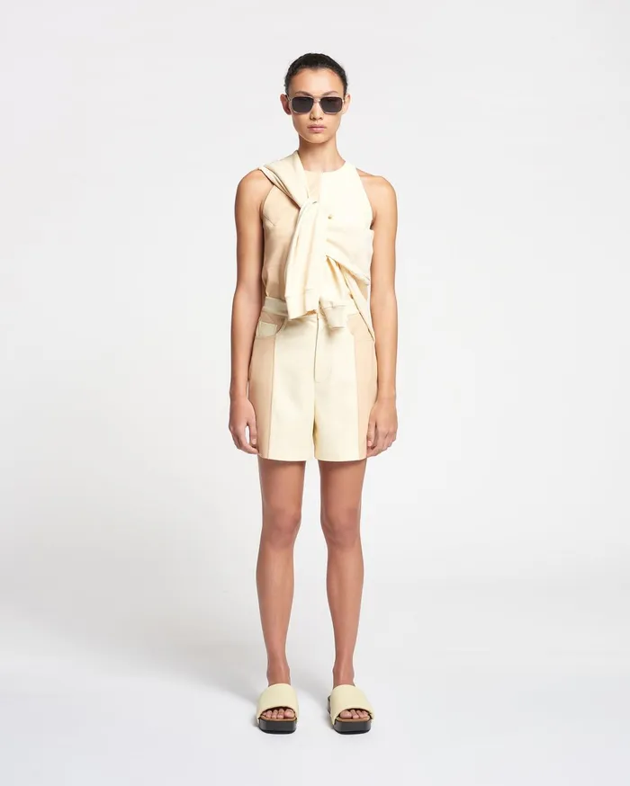 Nanushka Shorts Women Leana AltLeather Shorts EgghsellVanilla