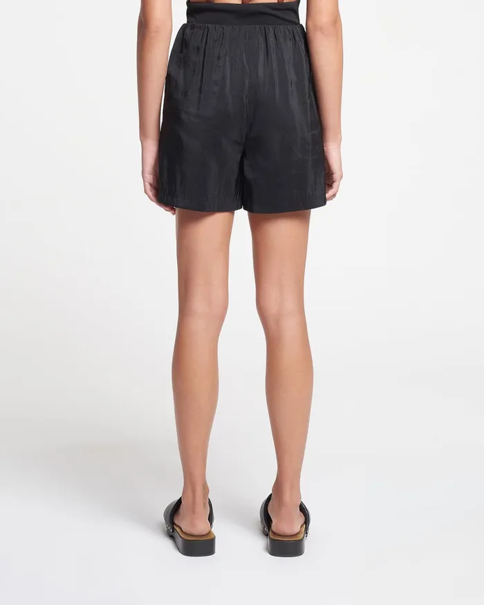 Nanushka Shorts Women Masami Glass Poplin Shorts Black