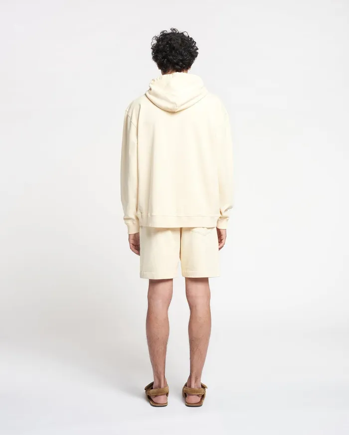 Nanushka Sweatshirts WomenMen Ever Organically Grown Cotton Logo Hoodie Creme