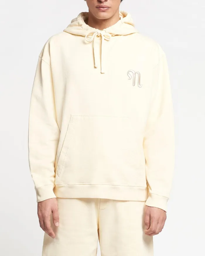 Nanushka Sweatshirts WomenMen Ever Organically Grown Cotton Logo Hoodie Creme