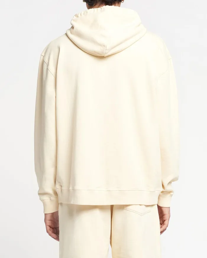 Nanushka Sweatshirts WomenMen Ever Organically Grown Cotton Logo Hoodie Creme