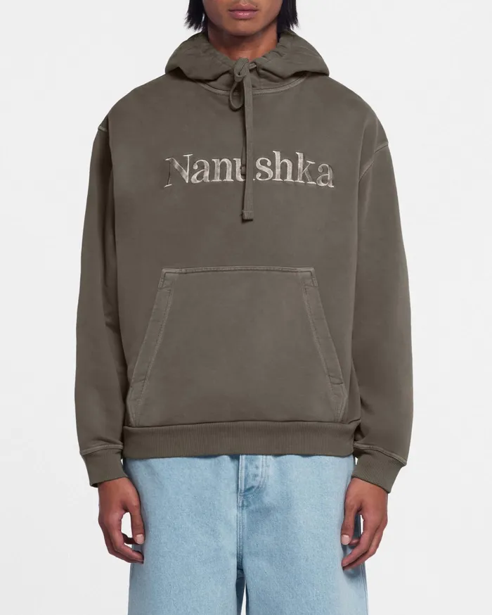 Nanushka Sweatshirts WomenMen Ever Organically Grown CottonFleece Hoodie Asphalt