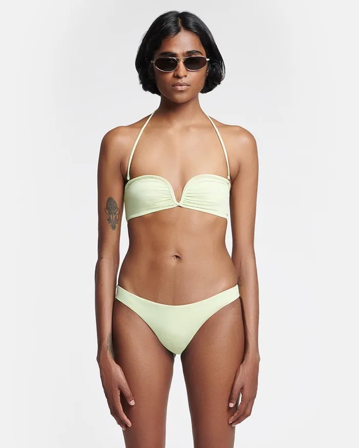 Nanushka Swimwear Women Merve Bikini Bottoms Shadow Lime