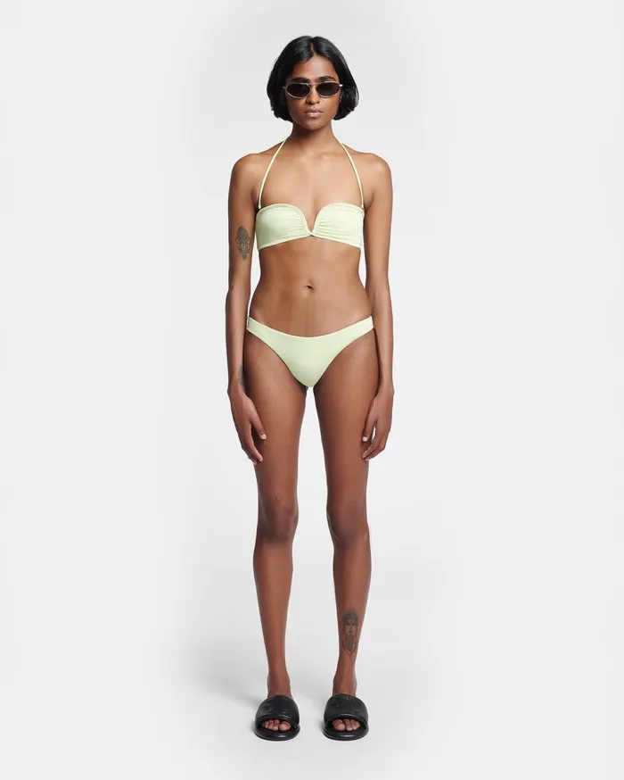 Nanushka Swimwear Women Merve Bikini Bottoms Shadow Lime