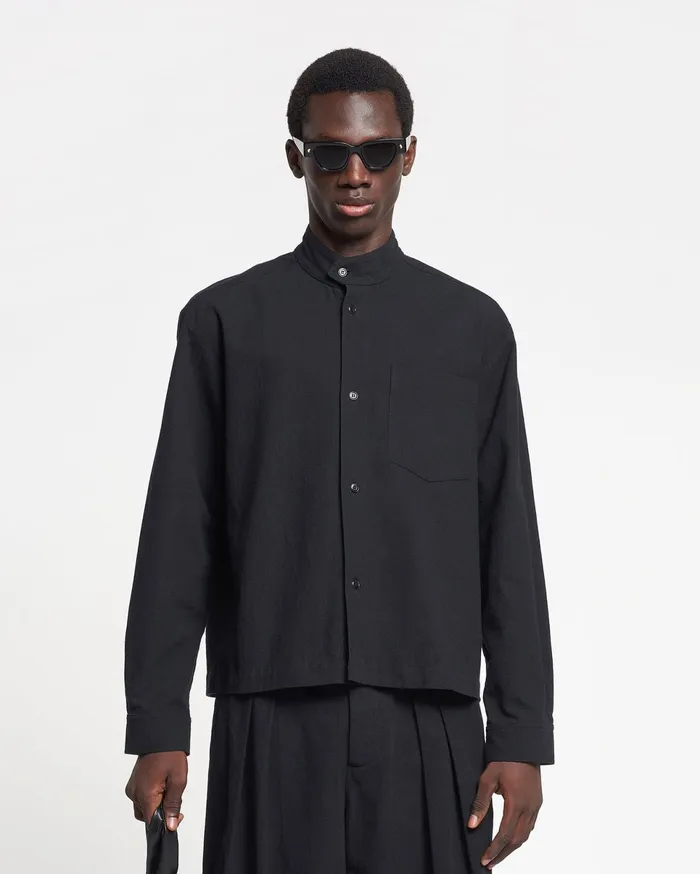 Nanushka Tops Men Abbas WashedCanvas Shirt Black