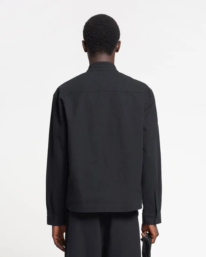 Nanushka Tops Men Abbas WashedCanvas Shirt Black