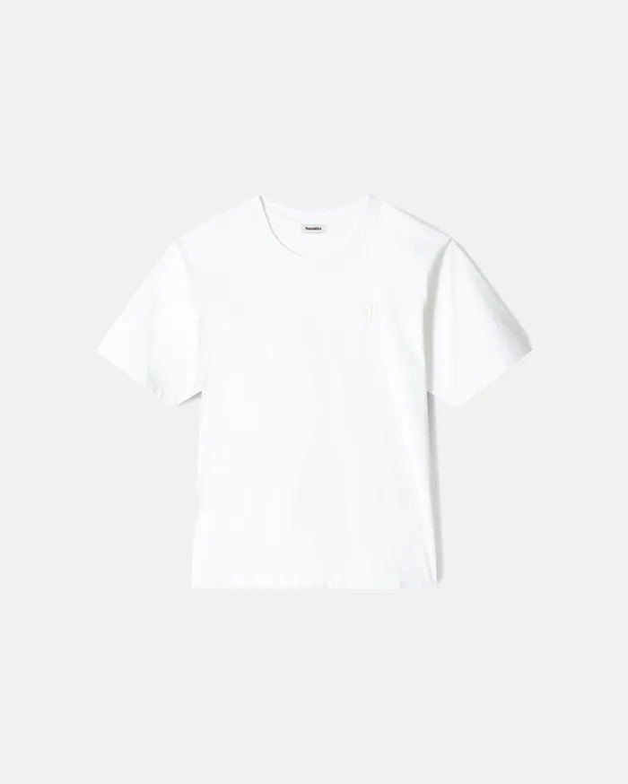 Nanushka Tops Men Reece Logo TShirt Offwhite