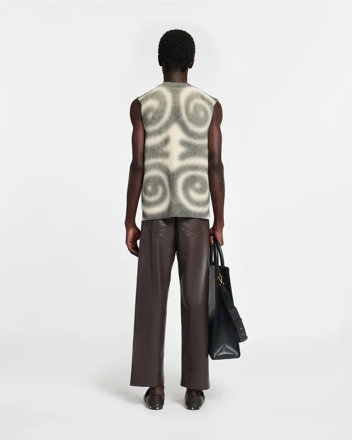 Nanushka Tops Men Terence CashmereBlend Vest Spiral Spray