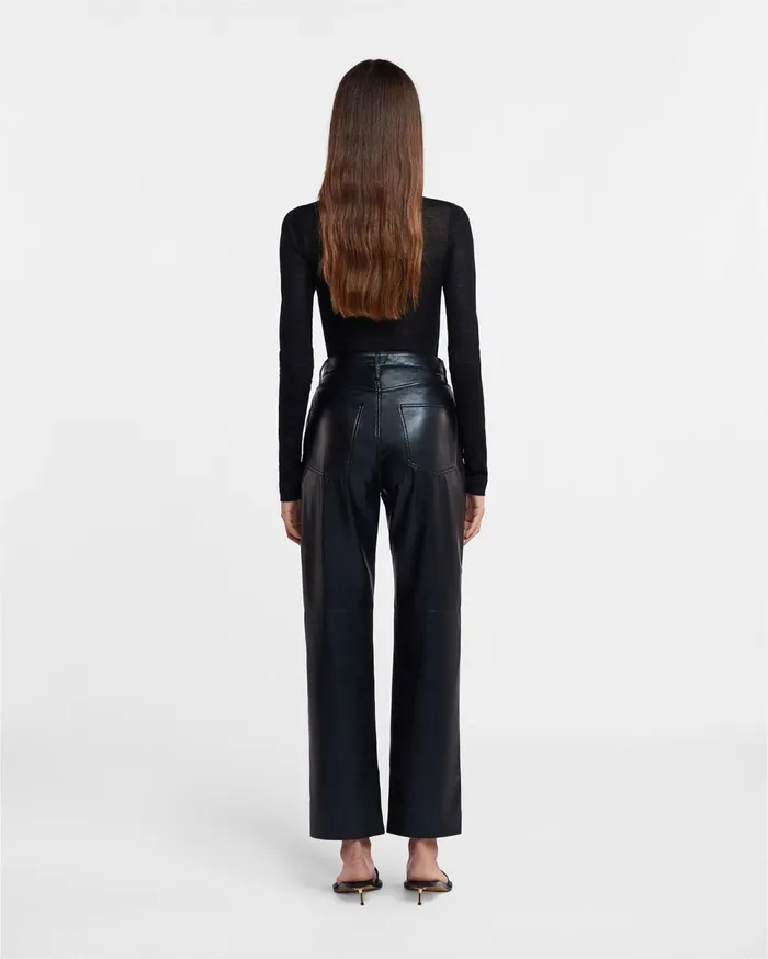 Nanushka Tops Women Harri Fine Merino Wool Top Black