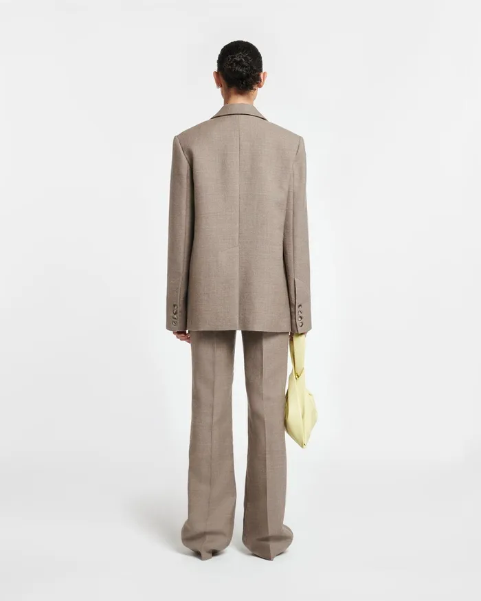Nanushka Tops Women Karo Heritage Wool Blazer Latte