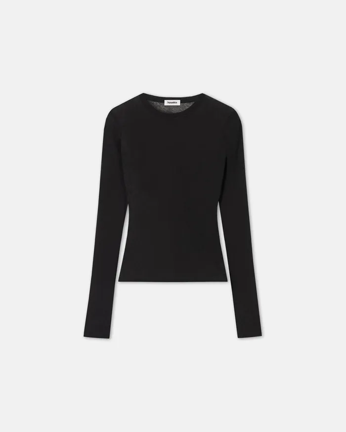 Nanushka Tops Women Lymee MeshJersey Top Black